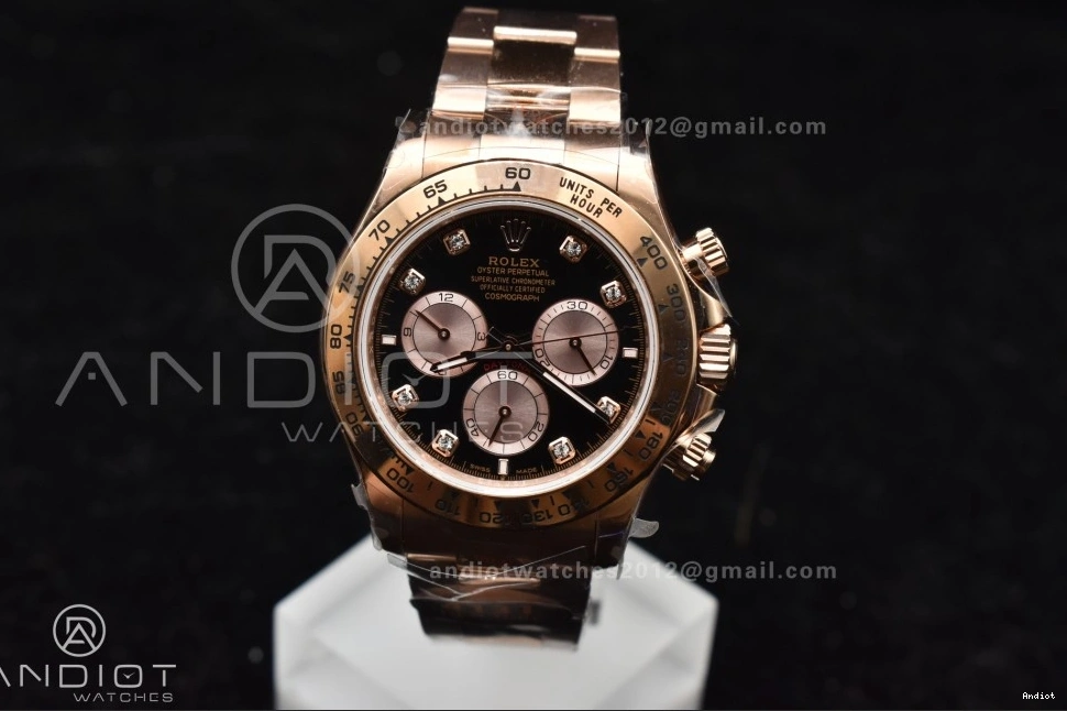 RG QF RG Daytona Edition V5 Dial 1:1 Best Diamonds SH4131 Black Braclet 126505 on 0210